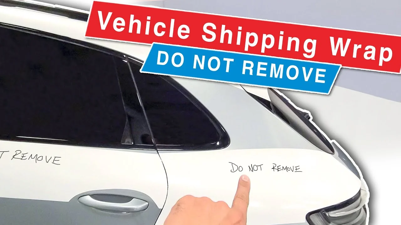 Video: Removing shipping wrap from a Porsche Macan and why you must tell the dealer do not wash