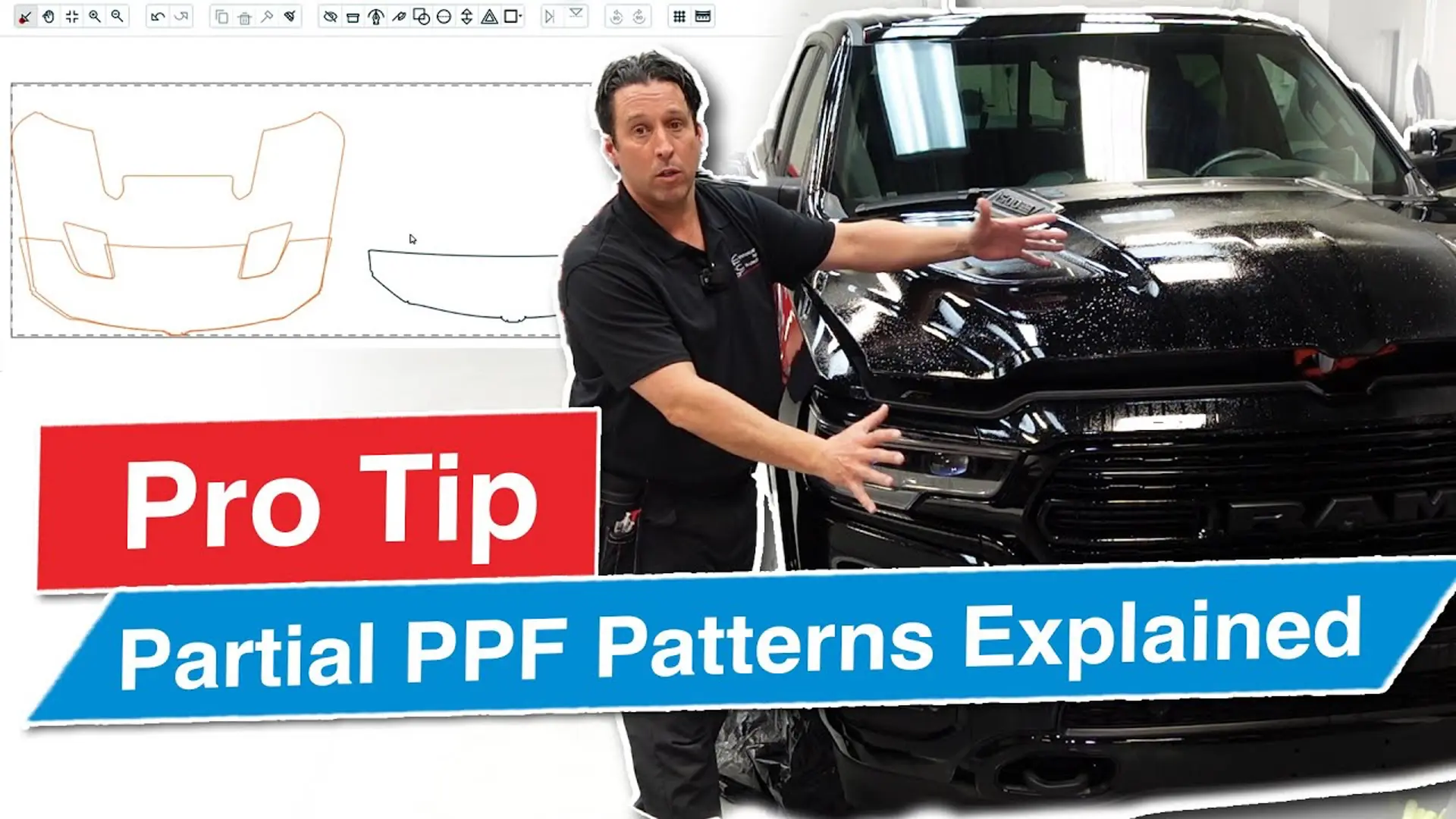 Video: Explaining technical differences in PPF coverage such as wrapped edges and partial hood kit sizes to avoid low-quality installs